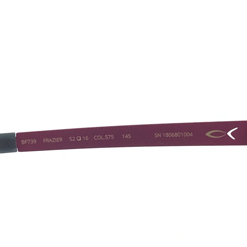 Blackfin Eyeglasses Frames FRAZIER BF739 COL. 575 Purple Red Rectangle 52-16-145
